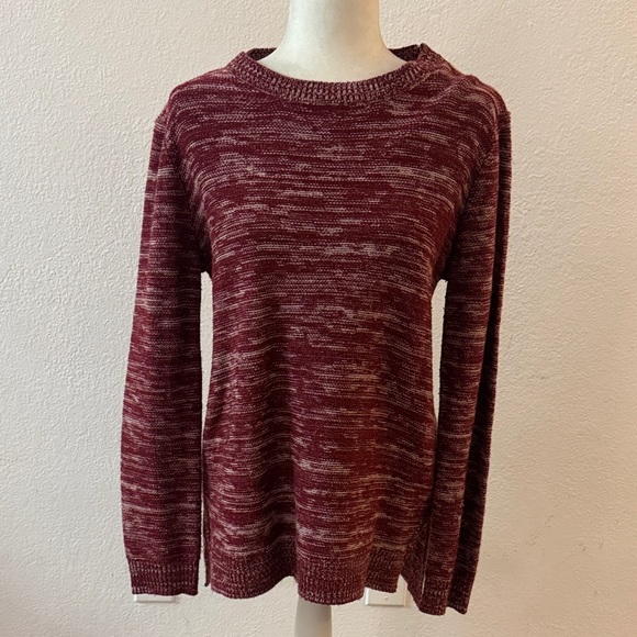Women's Crew Neck Sweater with Back Detail - Picture 2 of 3